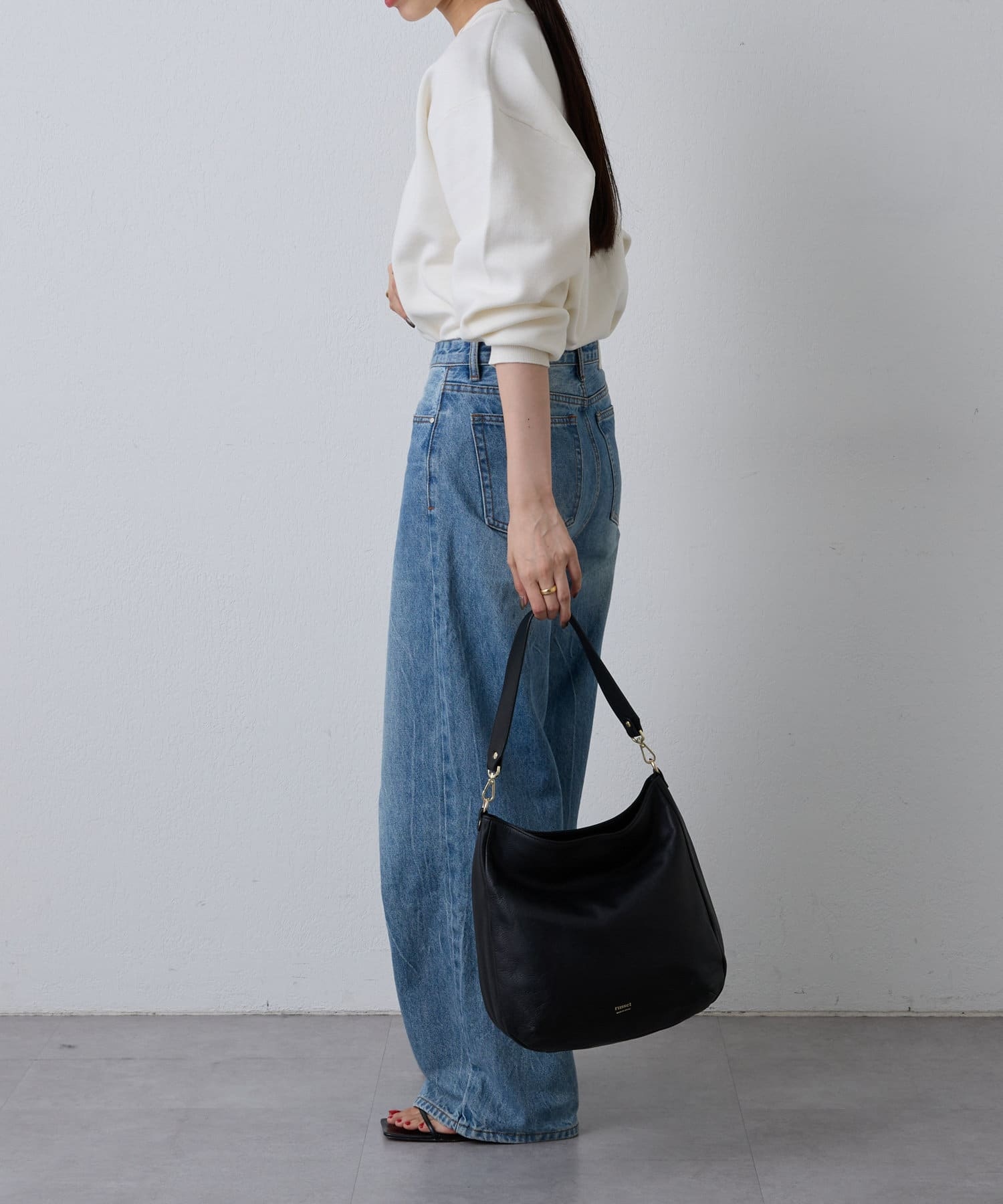 Russet [Soft leather] Large shoulder bag